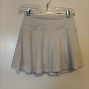 White tennis skirt